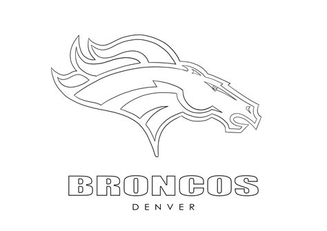 broncos logo outline